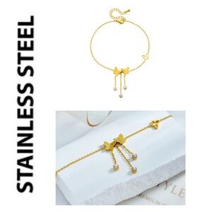 🐘 14k Gold Plated Stainless Steel Anklet